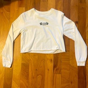 Vans cropped long sleeve T-shirt. Size M.